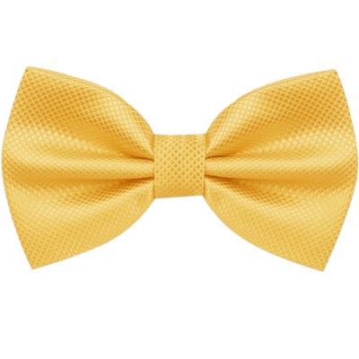 INSPIRE CHIC Men's Adjustable Solid Pre-tied Bow Tie