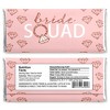Big Dot of Happiness Bride Squad - Candy Bar Wrapper Rose Gold Bridal Shower or Bachelorette Party Favors - Set of 24 - 2 of 4