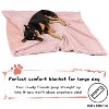 Kritter Planet Pink Large Dog Blanket, Super Soft Fluffy High Pile Fleece Dog Couch Blankets and Throws for Large Medium Small Dogs Cats, 50x60 inches - 3 of 4
