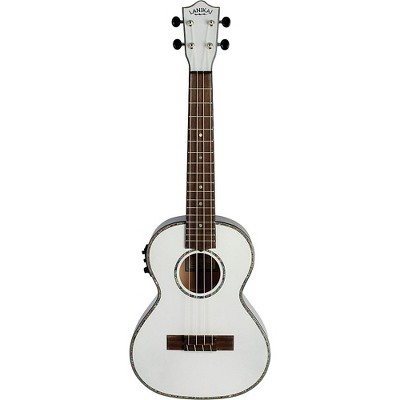 Lanikai Julia Michaels Signature Tenor Acoustic-Electric Ukulele White