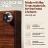 John Boos Cutting Board for Kitchen, 1.5 Inches Thick Edge Grain Square Boos Chopping Block with Wooden Bun Feet - 3 of 4