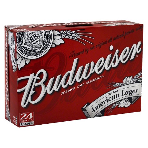 Budweiser® Red Crown Tab Beer - 24pk / 12 Fl Oz Cans : Target