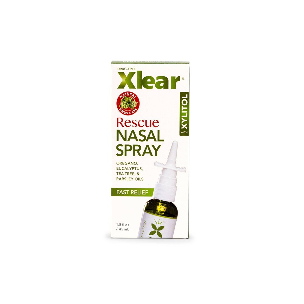 Xlear Rescue Nasal Spray - 1.5 fl oz: Cold, Cough & Flu Treatment with Xylitol Formula