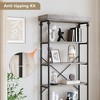 Industrial Bookshelf Wood Bookcase 6 Tier Storage Open Rack Shelf - 4 of 4