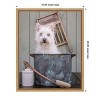 Amanti Art Washing the Dog (Bath) by Edward M Fielding Canvas Wall Art Print Framed 16 x 20-in. - 4 of 4