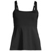 Lands' End Lands' End Women's Plus Size DD-Cup Flutter Scoop Neck Tankini Top Comfort Adjustable Straps - 3 of 4