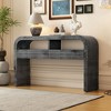 NicBex Modern Console Table with Drawers,Entryway Table with Rounded Silhouette,Foyer Tables for Entryway,Hallway,Living Room - 2 of 4