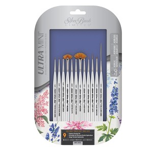 Silver Brush Ultra Mini® Miniature Detail 12-Piece Brush Set - 1 of 4