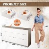 GALAXHERO 9-Drawer Dresser, Modern Wood Chest with Metal Handles, TV Stand for 75" TV, Storage Organizer for Bedroom, Living Room, Office - 3 of 4