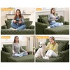 KERDOM Chaise Lounge Chair 53'' Comfy Oversized Reading Chair Fluffy Plush Cozy Couch Sofa Bed with Armrests and Pillows, for Rooms - 4 of 4