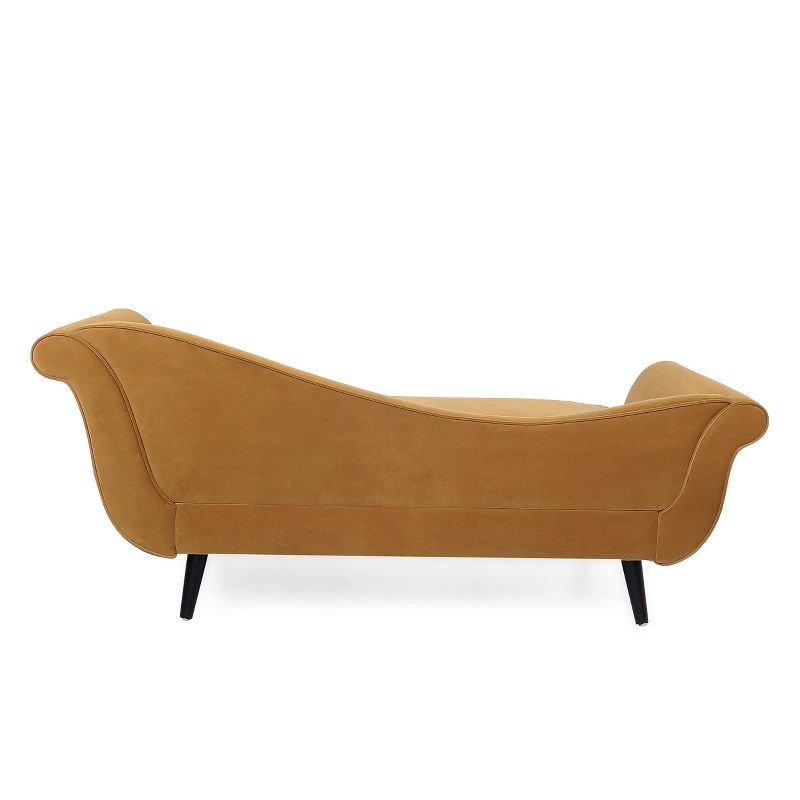 Calvert Contemporary Scroll Arms Velvet Chaise Lounge - Christopher Knight Home, 6 of 11