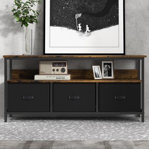 Dresser TV Stand for Bedroom, 47.2" TV Console with 3 Drawers Modern Television Table Media Console - 1 of 4