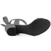 Allegra K Women's Back to College Open Toe Ankle Tie Back Block Heels Sandals - 4 of 4