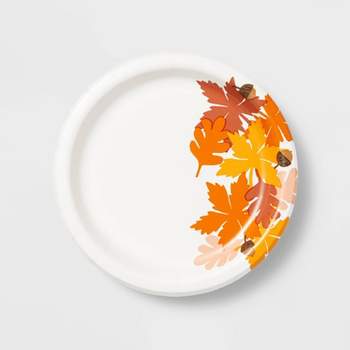 20ct Thanksgiving Plaid Snack Plate - Spritz™