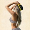 Women's Checkered Swim Top with Scalloped Neckline - Cupshe - 2 of 4