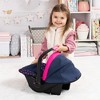 Bayer: Baby Doll Deluxe Car Seat with Canopy- Blue and Pink | Baby Dolls | Pretend | Dress up - 4 of 4