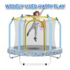 Hachikiko 55-Inch Kids Trampoline with Basketball Hoop - Indoor & Outdoor Small Toddler Trampoline, ASTM Approved, 110lbs Capacity - 4 of 4