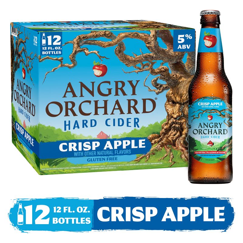 Angry Orchard Crisp Apple Hard Cider - 12pk/12 fl oz Bottles, 4 of 10