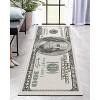 Well Woven Money Collection Hund Dollar Bill Collage 2006 Version Green Area Rug - 2 of 4