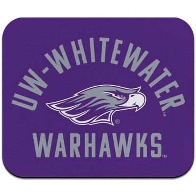 UW Whitewater Warhawks Logo Low Profile Thin Mouse Pad