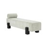 Meridian Furniture,Edison Chenille Fabric Bench - 3 of 4