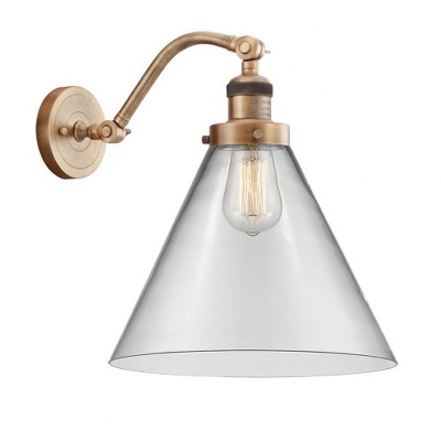 Cone - 1 Light Wall Sconce In Industrial Style-14 Inches Tall and 12 Inches Wide