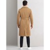 Lars Amadeus Men's Belted Double Breasted Windbreaker Trench Coat - 3 of 4