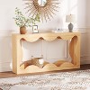 63 Inches Farmhouse Entryway Table,Console Table with Storage,Sofa Table Behind Couch - 2 of 4