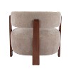 Christopher Knight Home Aubert Modern Rubberwood Upholstered  Accent Chair - 4 of 4