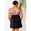 Swimsuits for All Women's Tie Front Underwire Swimdress (Plus Sizes Available) - 3 of 4