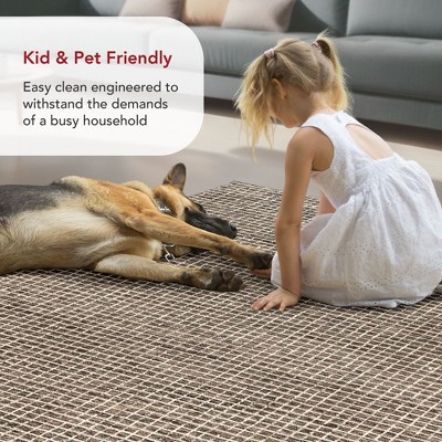 Melrose Hand-Tufted Wool Rectangular 9' x 12' Brown Rug