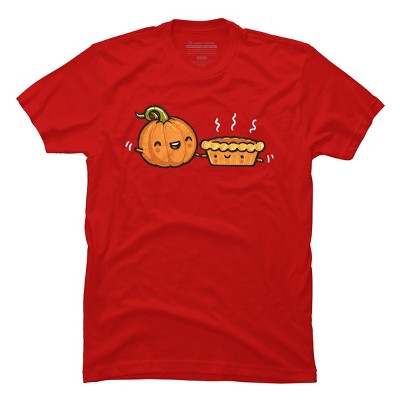 Men's Design By Humans Pumpkin & Pie By walmazan T-Shirt