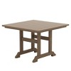 WestinTrends Malibu 5-Piece HDPE Square Patio Dining Table Set with Foldable Chairs, White - 4 of 4