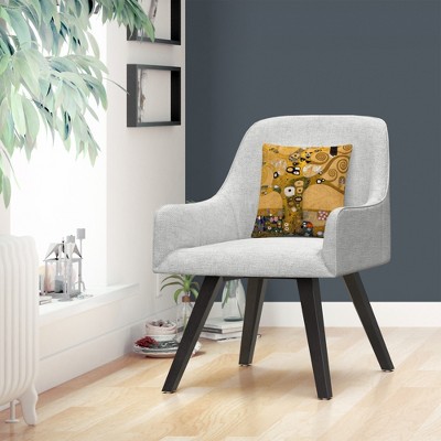 Gustav Klimt Tree of Life 16" Square Microfiber Throw Pillow