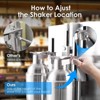 Drink Shaker Set, Cocktail Shaker Martini Shakers Stainless Steel 750ml Double Cup, Electric Ice Shaker for Coffee, Boba - 4 of 4