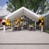 PAGED 20x15FT Patio Canopies and Gazebos with 1 Doors and 7 Windows, Waterproof, UV Protection Gazebo Pavilion Shelter Tent for Party, White - 4 of 4