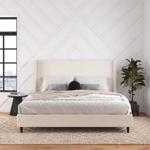 RealRooms Evie Upholstered Wingback Bed - 1 of 4