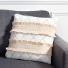 Braxton Pillow - Cream - 16"X16" - Safavieh - 2 of 4