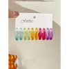 Paaaawaters Neon Prism Acrylic Hoop Earrings, Hypoallergenic Lightweight Jewelry Set with 5 Vivid Colors - 2 of 4