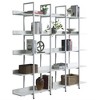 5-Tier Bookcase With Metal Frame Vintage Open Bookshelf Industrial Style Book Case - 3 of 4