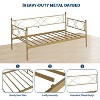 Twin daybed with Trundle, Metal Twin Daybed and Trundle Set, Day Bed Sofa Bed Frame with Steel Slat Support, Multifunctional Daybed Frame - 4 of 4