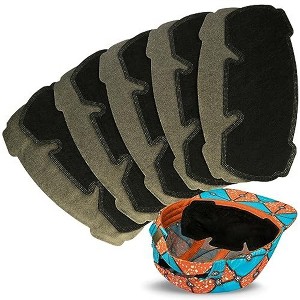 Maplefield 10 Pack Helmet and Hats Sweat Liner for Caps, Prevent Sweat on Face and Eyes, 3 Layer Ultra Absorbent Hat Sweat Liner - 1 of 4
