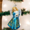 Old World Christmas Glass Blown Ornament For Christmas Tree, Glistening Snowflake Angel - 2 of 4