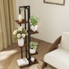 Tangkula 3 PCS Plant Stand Set 4+5+6-Tier Indoor Flower Stands Multi-Tiered Plant Shelves - 3 of 4