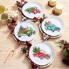 The Lakeside Collection Set of 4 Festive Holiday Truck Melamine Plates - 4 of 4