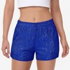 Anna-Kaci Women's Sequin Shorts Elastic Waist Sparkly Party Bottoms with Pockets - 2 of 4