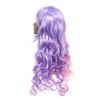 Unique Bargains Women Curly Human Hair Wigs with Wig Cap 650g - 3 of 4