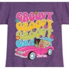 Girls' - Barbie - Barbie 70S Groovy Stacked- Girls Fitted Short Sleeve Graphic T-Shirt Fitted Short Sleeve Graphic T-Shirt - 2 of 4