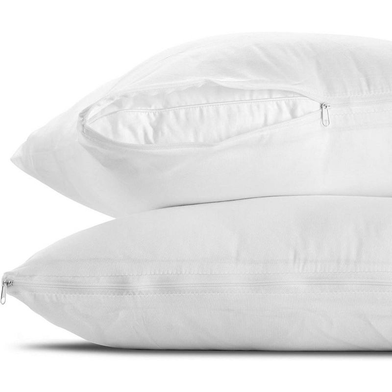 100% Cotton Zippered Pillow Protector (1 pck) Toddler(13"x18") - White, 4 of 8