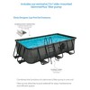 Funsicle 13' x 7' x 39.5" Oasis Designer Rectangular Frame Outdoor Above Ground Swimming Pool Set with Accessories, Dark Herringbone Gray - 2 of 4